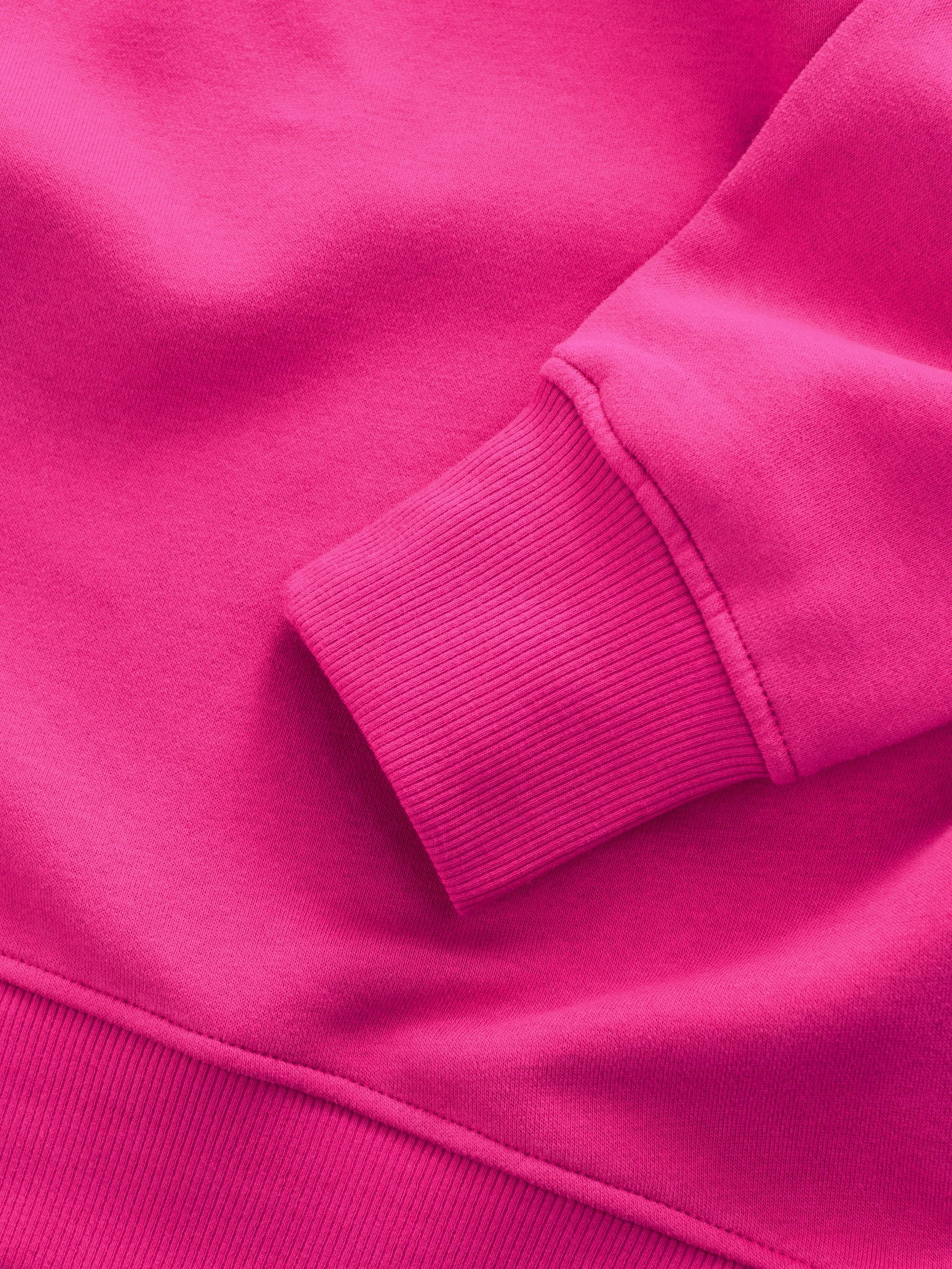 Magenta-roze - Supersoft Peached Essentials sweatshirt met ronde hals en naaddetail