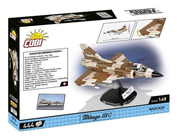 COBI Mirage IIIC Vexin, Byggesett, 7 år, 444 stykker
