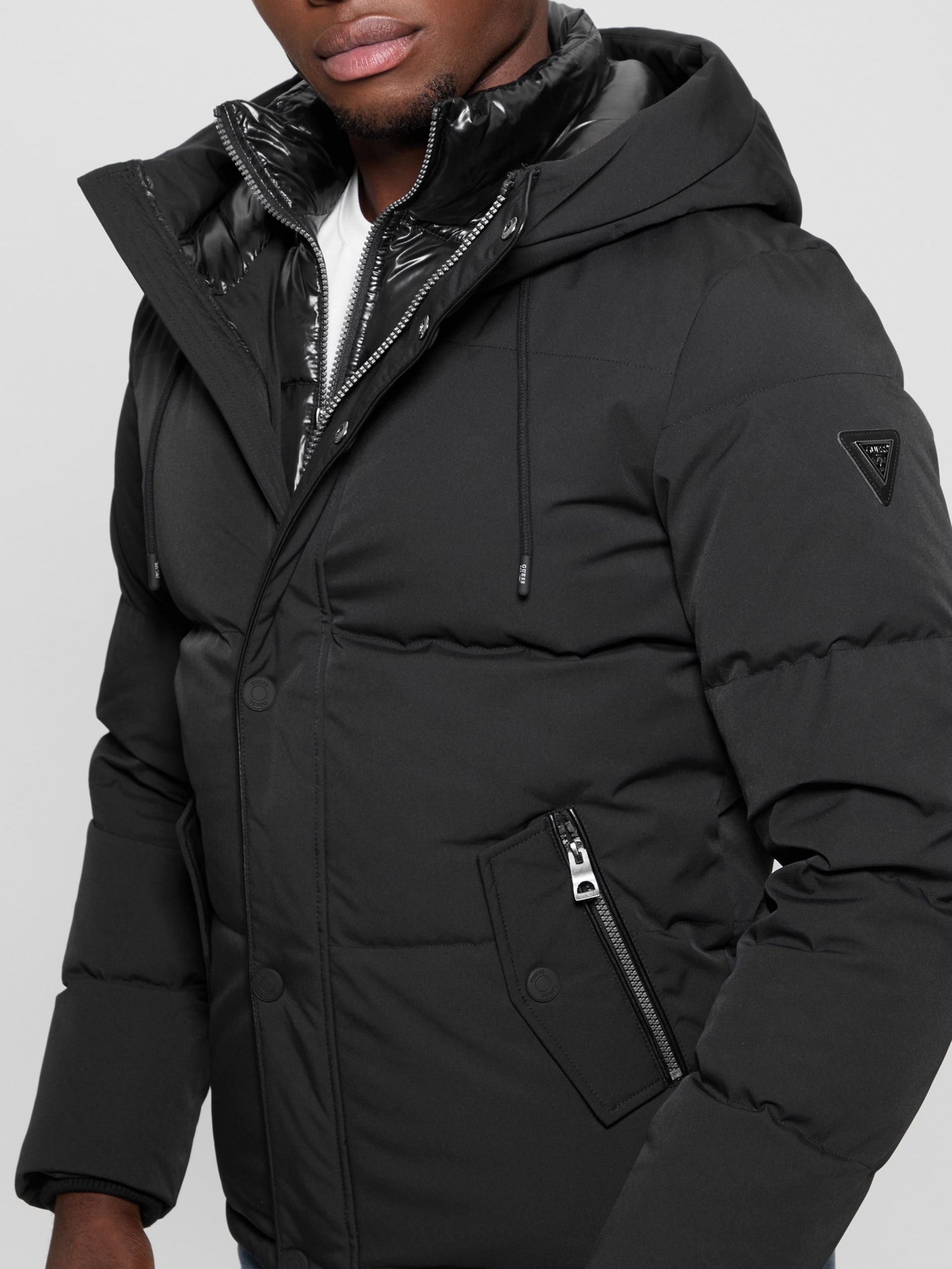 Jaqueta puffer de plumas ecológicas de alta qualidade