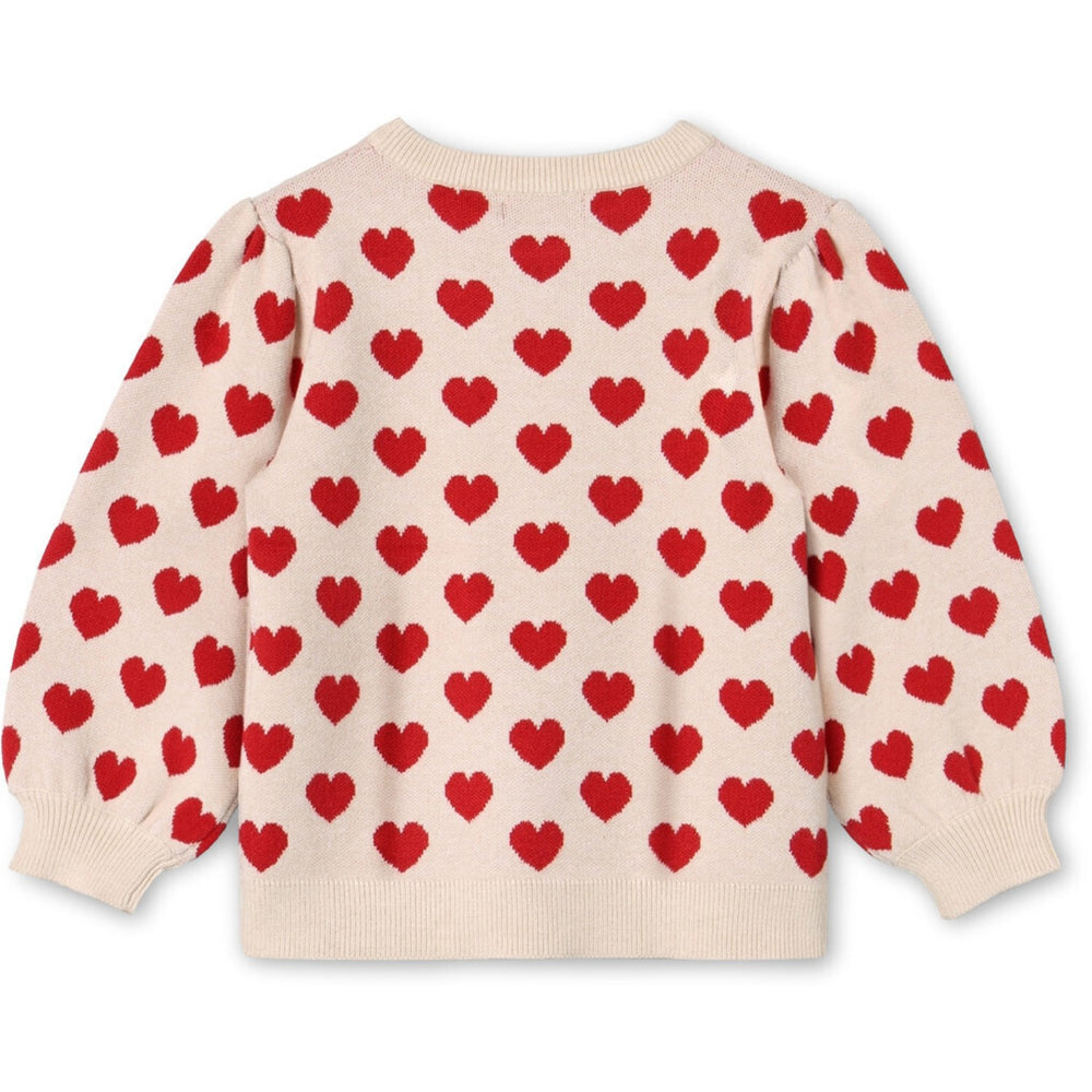 Køb Fliink Pompeian Red/ Sandshell Alon Heart Pullover