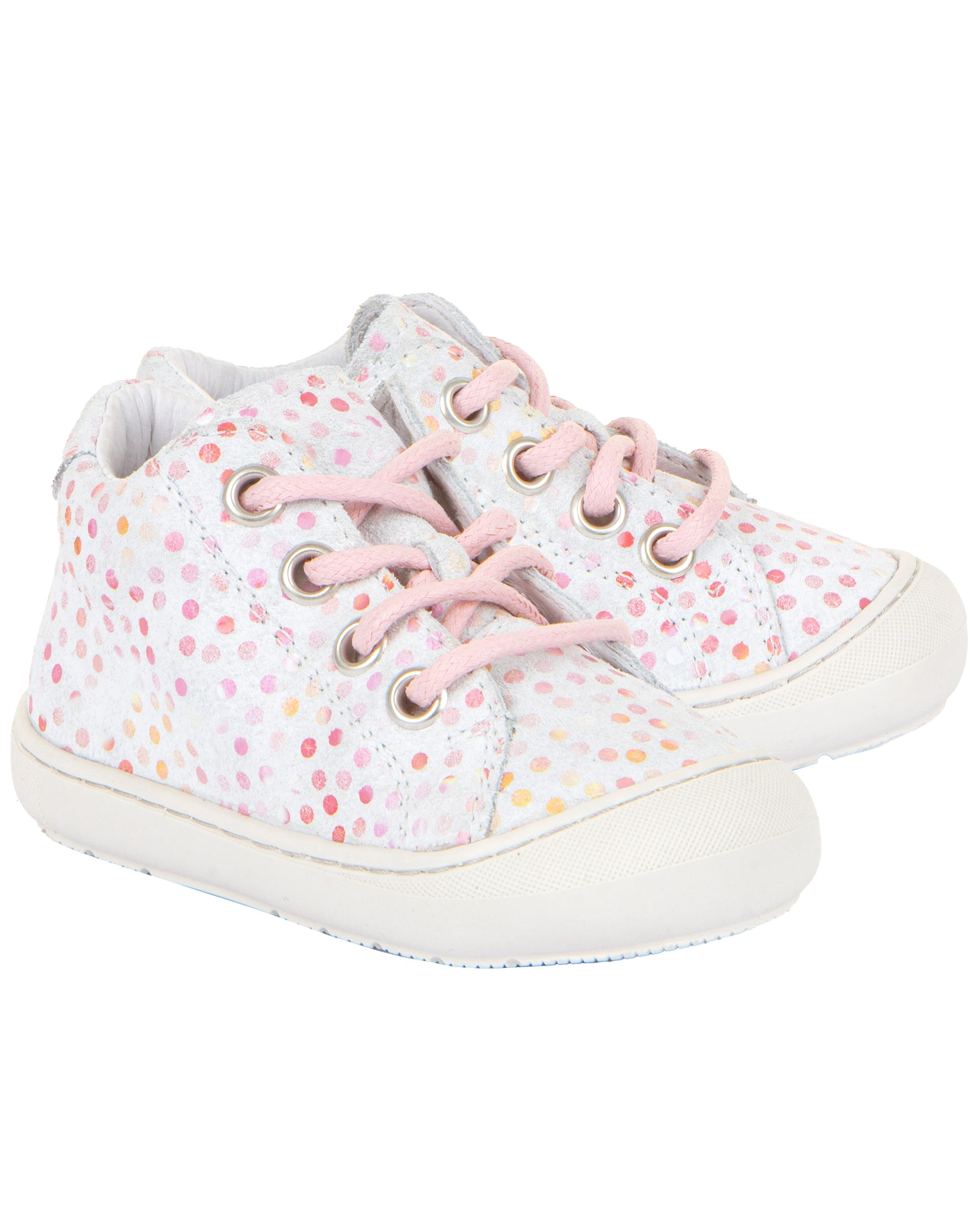 Lauflernschuhe OLLIE LACES DOTS in white
