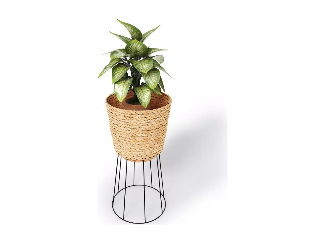 Pot de Sol Rond - Style Boho - 65 CM - Firna Naturel