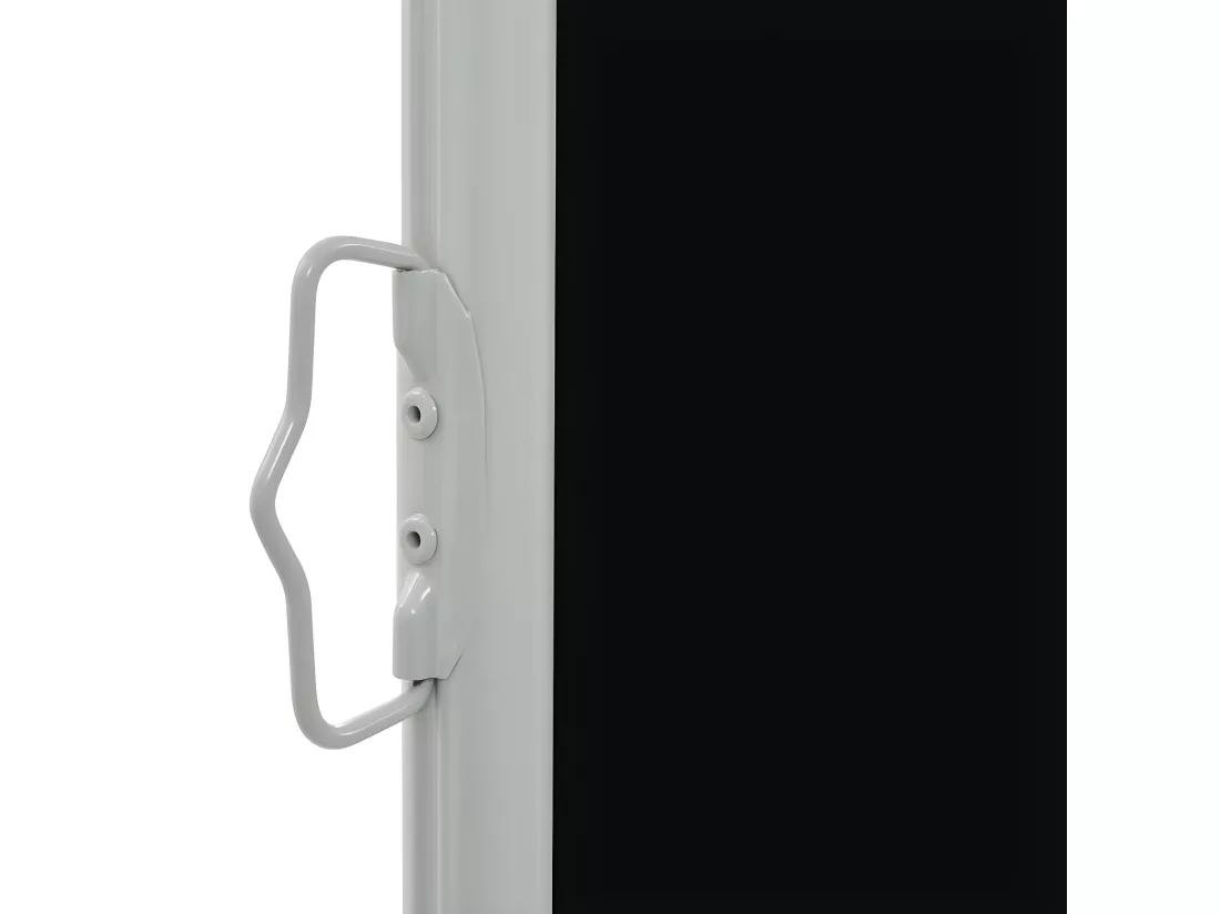 Auvent latéral rétractable de patio 80x300 cm Noir