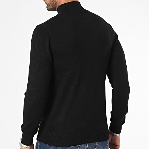 Lot De 2 Pulls Col Zippé Noir Beige Clair