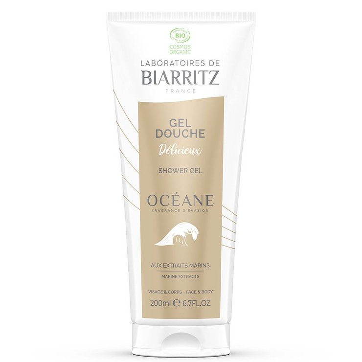 Gel douche Délicieux Bio 200ml Soins Océane aux Extraits Marins laboratoires-de-biarritz