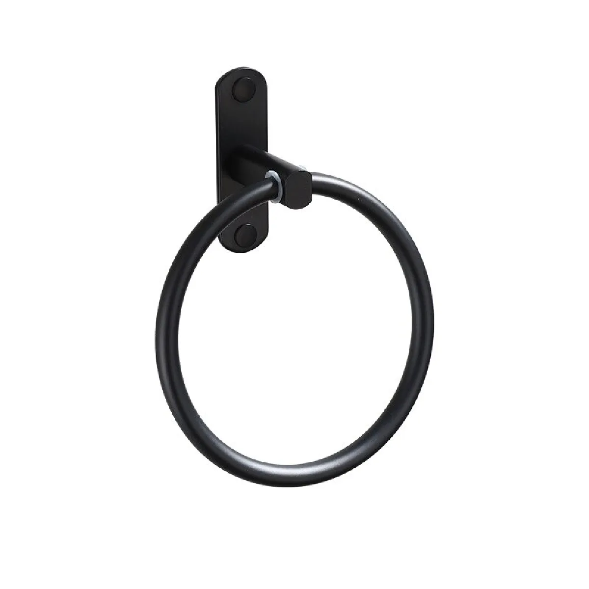 Universal Anneau de serviette aluminium noir