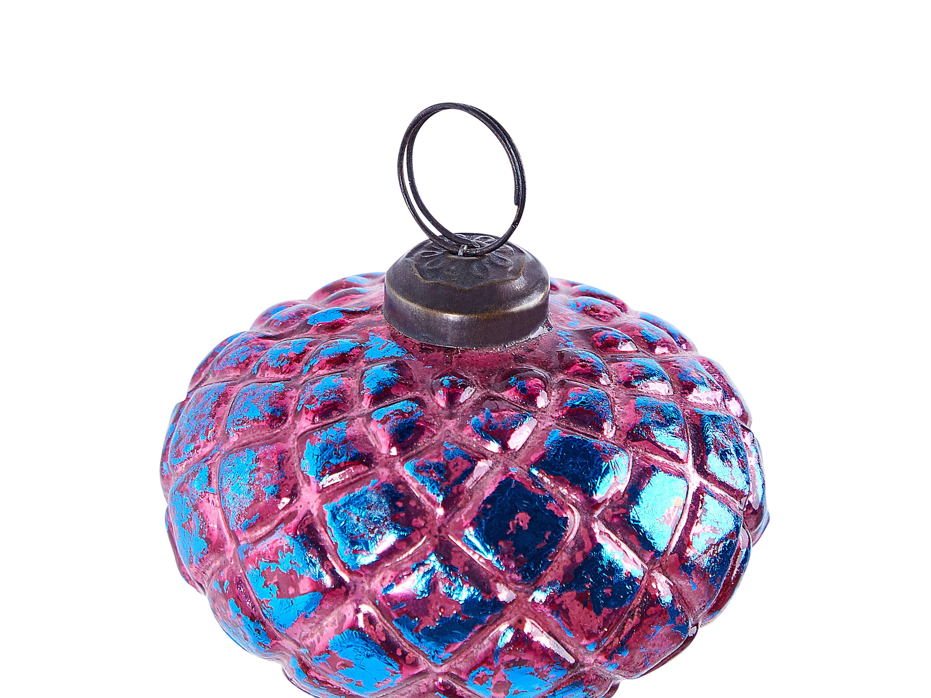 Set van 6 kerstballen ASTRALE Glas Roze