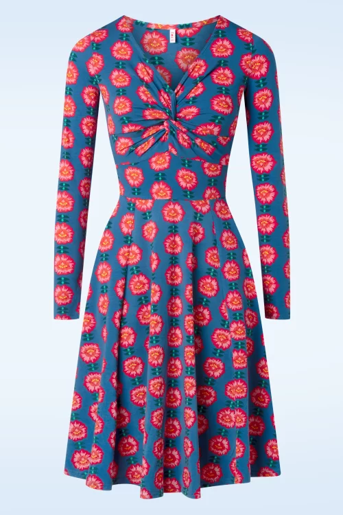 Blutsgeschwister Hot knot jurk in sweet flaming flower
