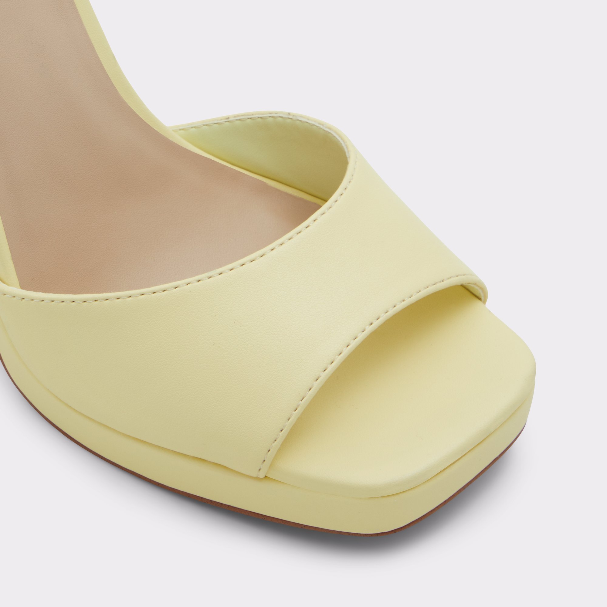 Daphnee Light Yellow Women Block Heels