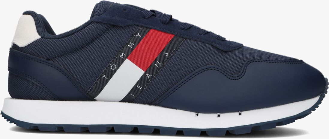 TOMMY JEANS blauwe tommy jeans lage sneakers retro leather