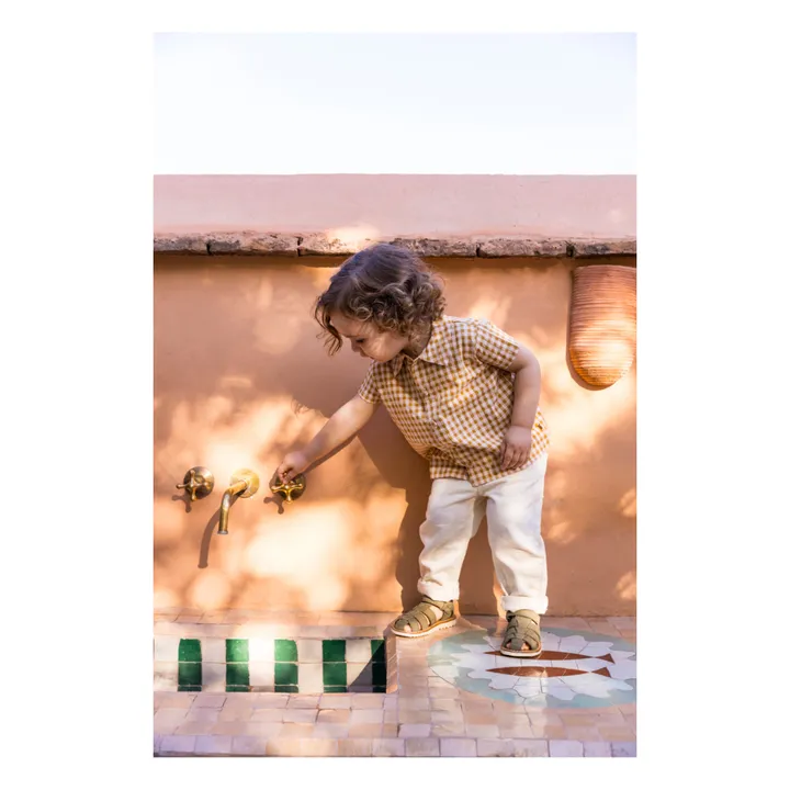 Pom d'Api Sandales Waff Papy | Khaki