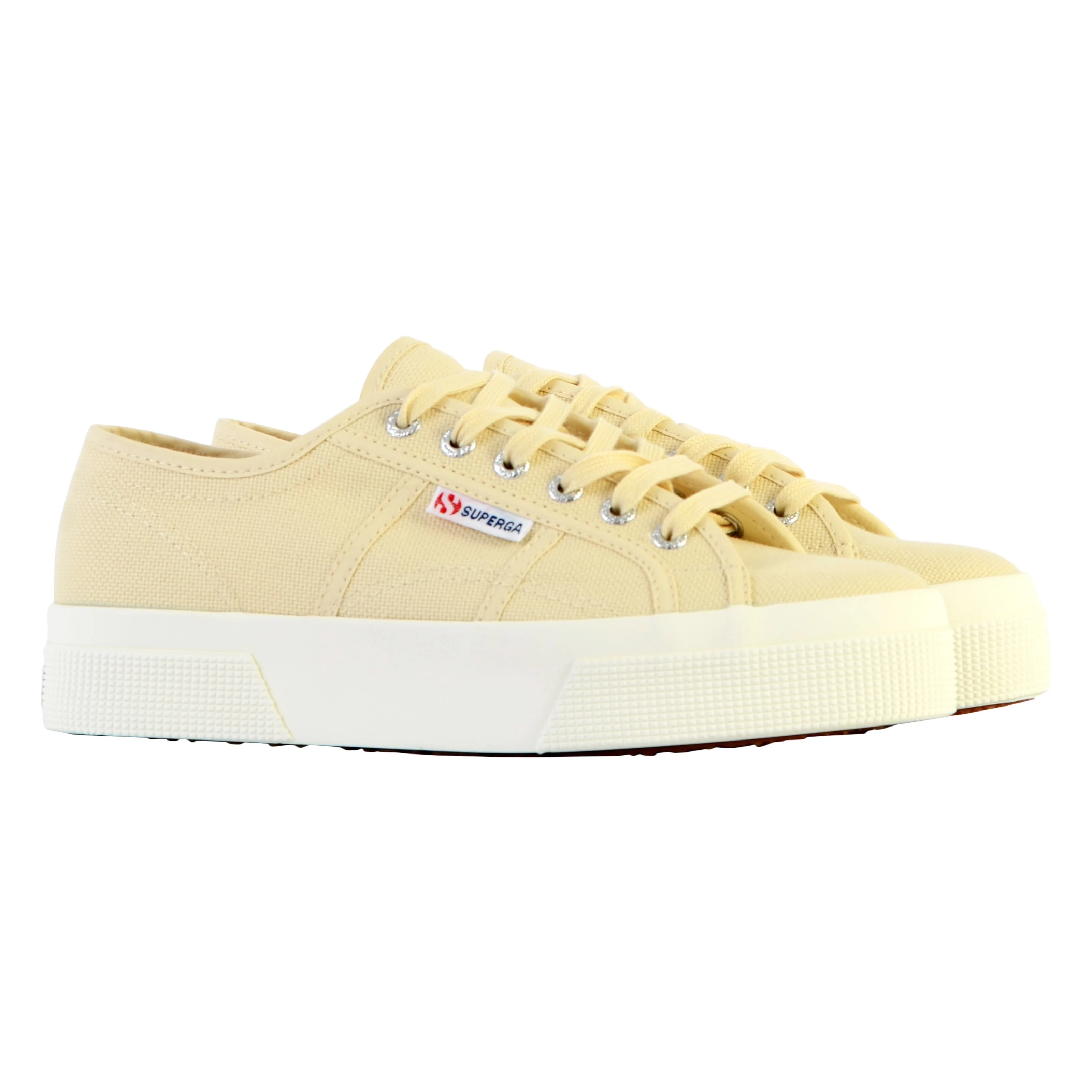 Basket basse à lacets superga platform | Beige