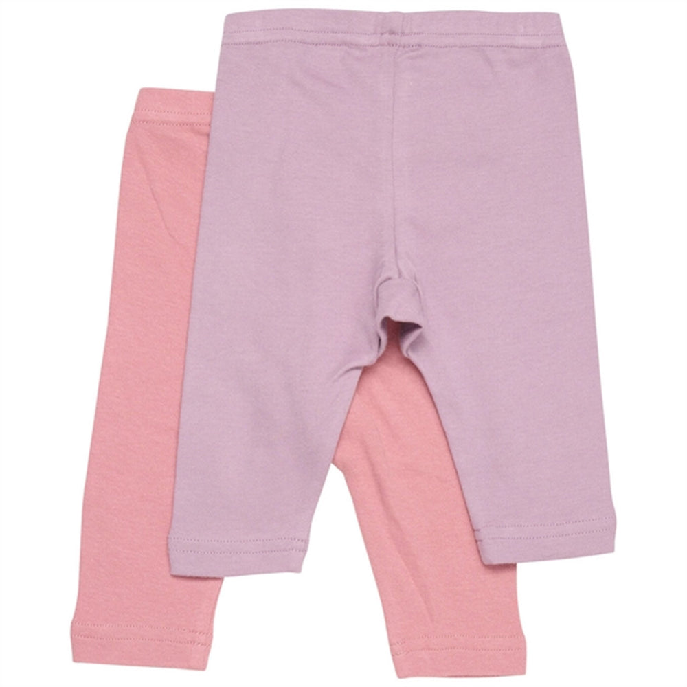 Leggings AOP Print 2-pak Dusty Rose