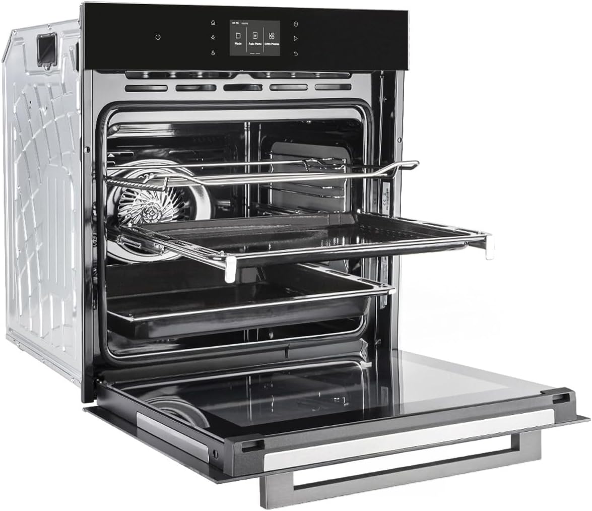 KKT KOLBE Autarkes Herdset | 60cm Einbaubackofen EB8017TFT | 77cm Glaskeramikkochfeld CH7705RL | TFT-Display | Soft Close | Katalyse | Pizzafunktion | Grill | Umluft | Heißluft | SET8017TFTCH77RL