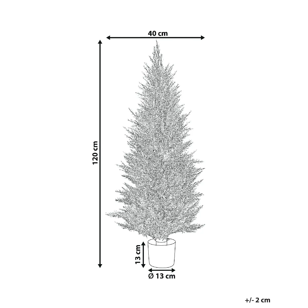 BELIANI CEDAR TREE 120 cm Vert