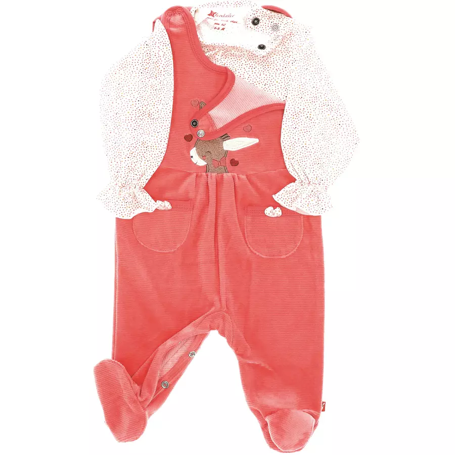 Sterntaler Strampler-Set Nicki Emmily hellrot
