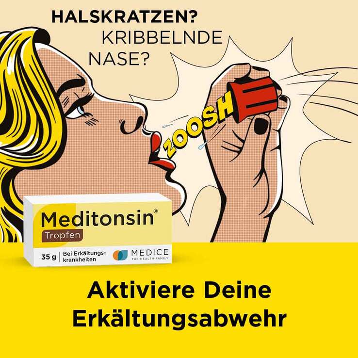 Meditonsin Tropfen bei Erkältung, 35 g