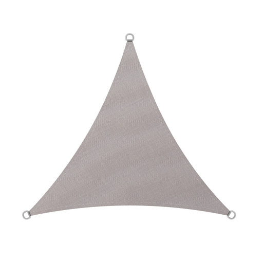 Vela de sombra impermeável e anti-UV para camping, 3,6 x 3,6 x 3,6 m, cinza