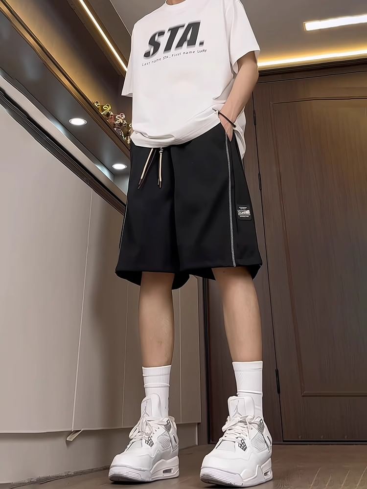 Posive - Mid Rise Applique Shorts