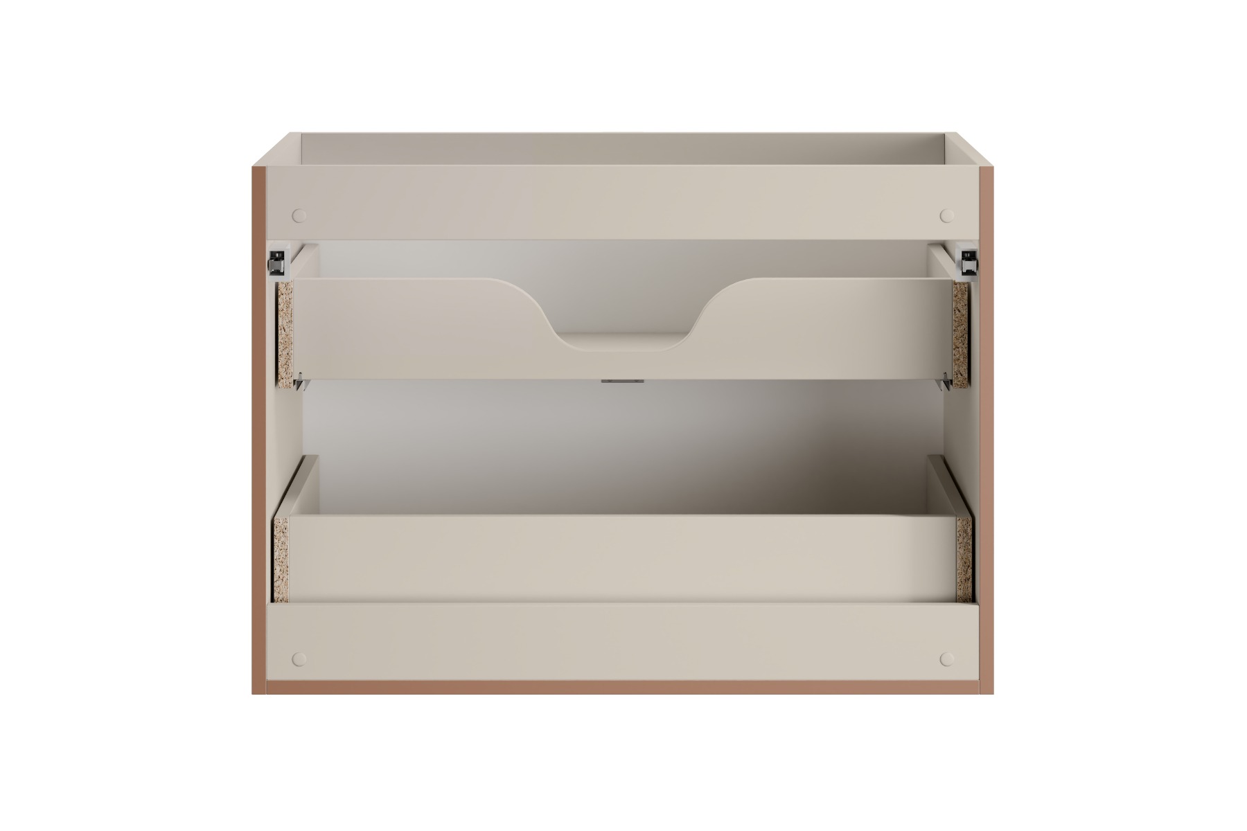 Comad Bella Cashmere onderkast met 2 lades 80x45cm taupe