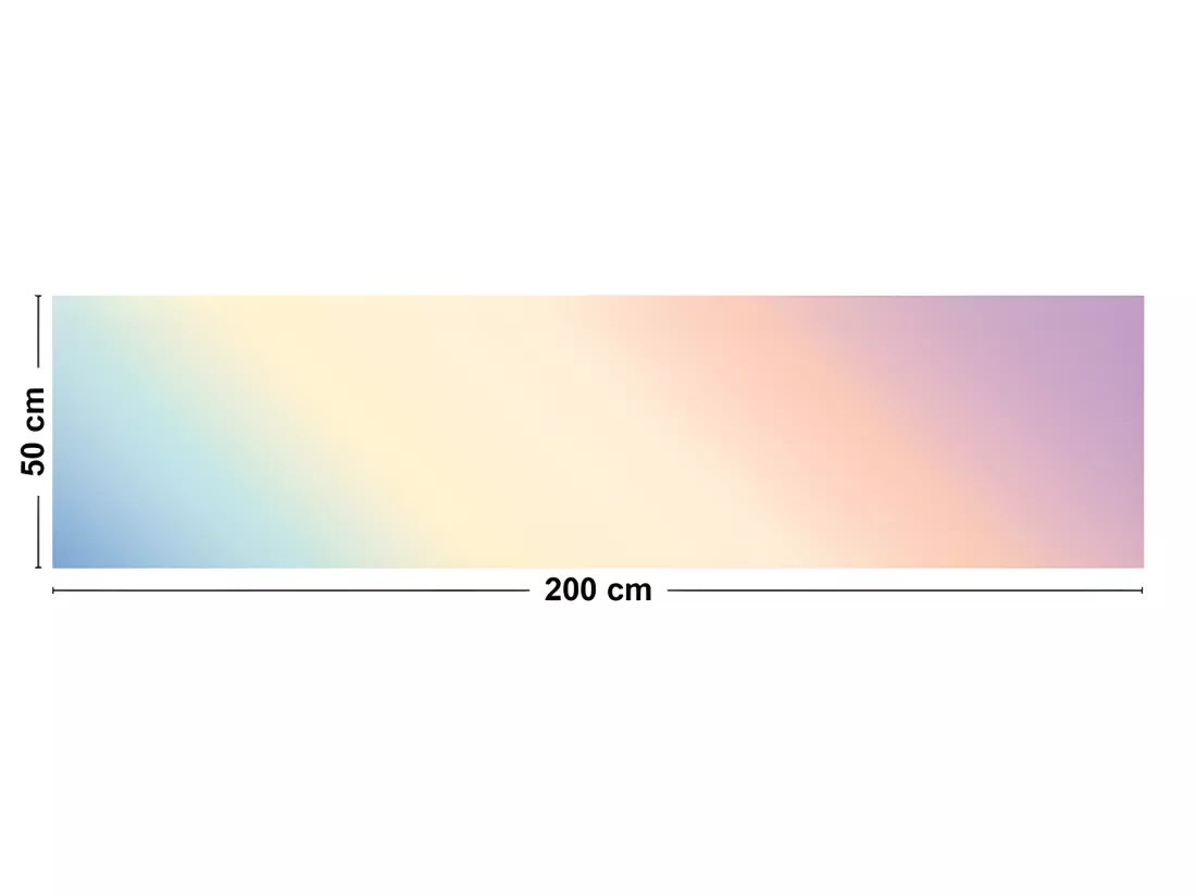 Tapis Vinyle Médium bis l 50xL200cm - Rainbow - Vinyle