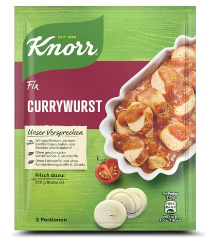 Knorr Fix Würzbasis Currywurst