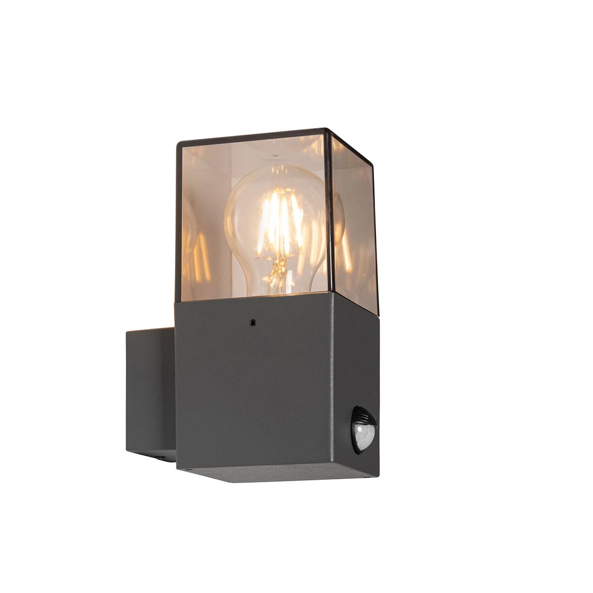 Buiten wandlamp donkergrijs met bewegingsmelder IP44 - Denmark