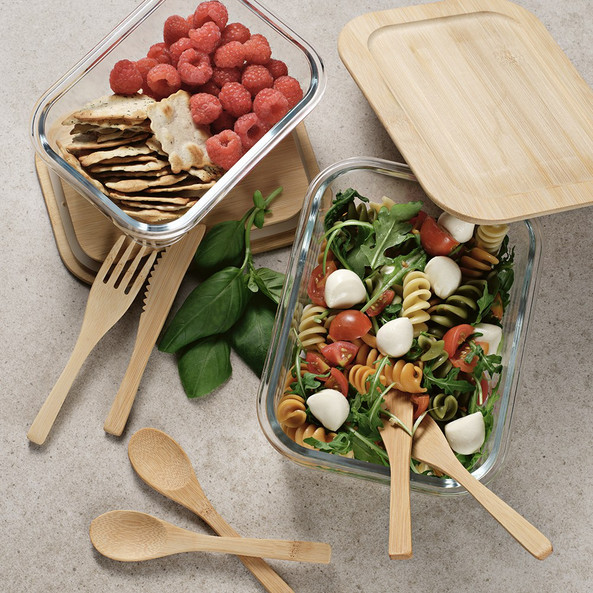 Aodaci ALB005 - Lunch Box Van Gogh 1000 en verre borosilicate 1090 ml