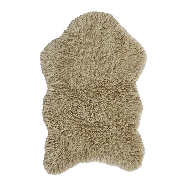 Wollteppich Woolly-Beige