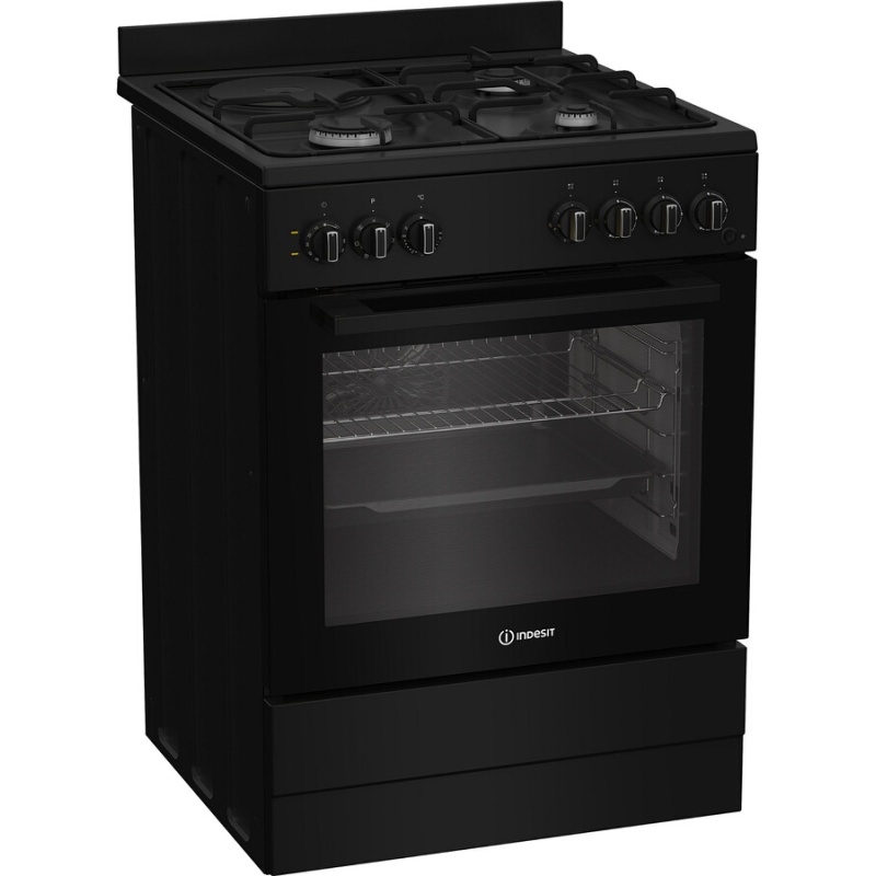 Cuisinière mixte Indesit I6M5PCB Noir