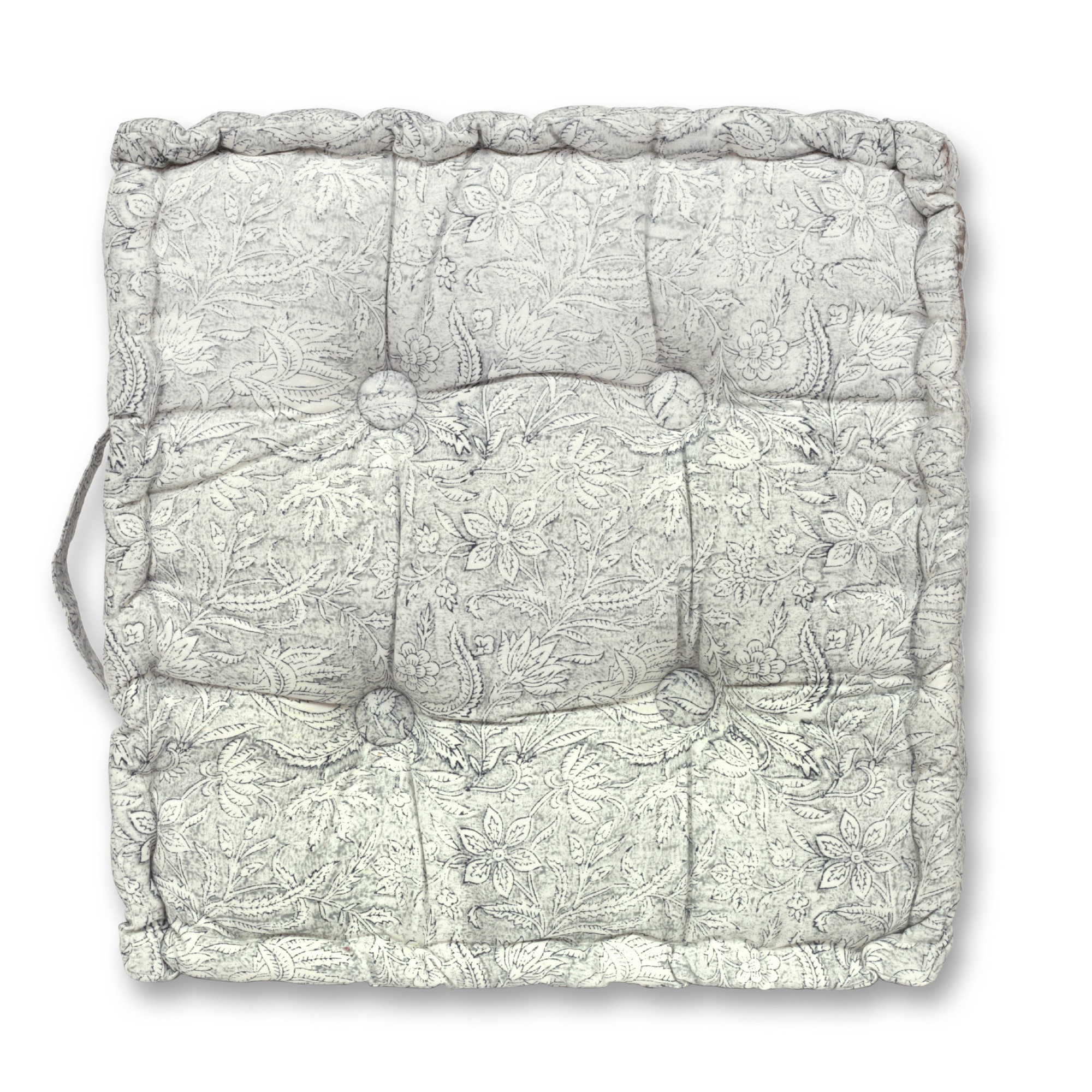 Sitzkissen 'Maan', T 50 cm, B 50 cm, H 8 cm von fischer's lagerhaus