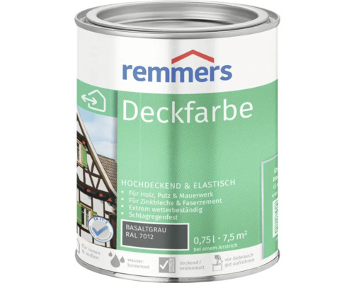 Remmers dekkende houtverf, basaltgrijs, 750 ml