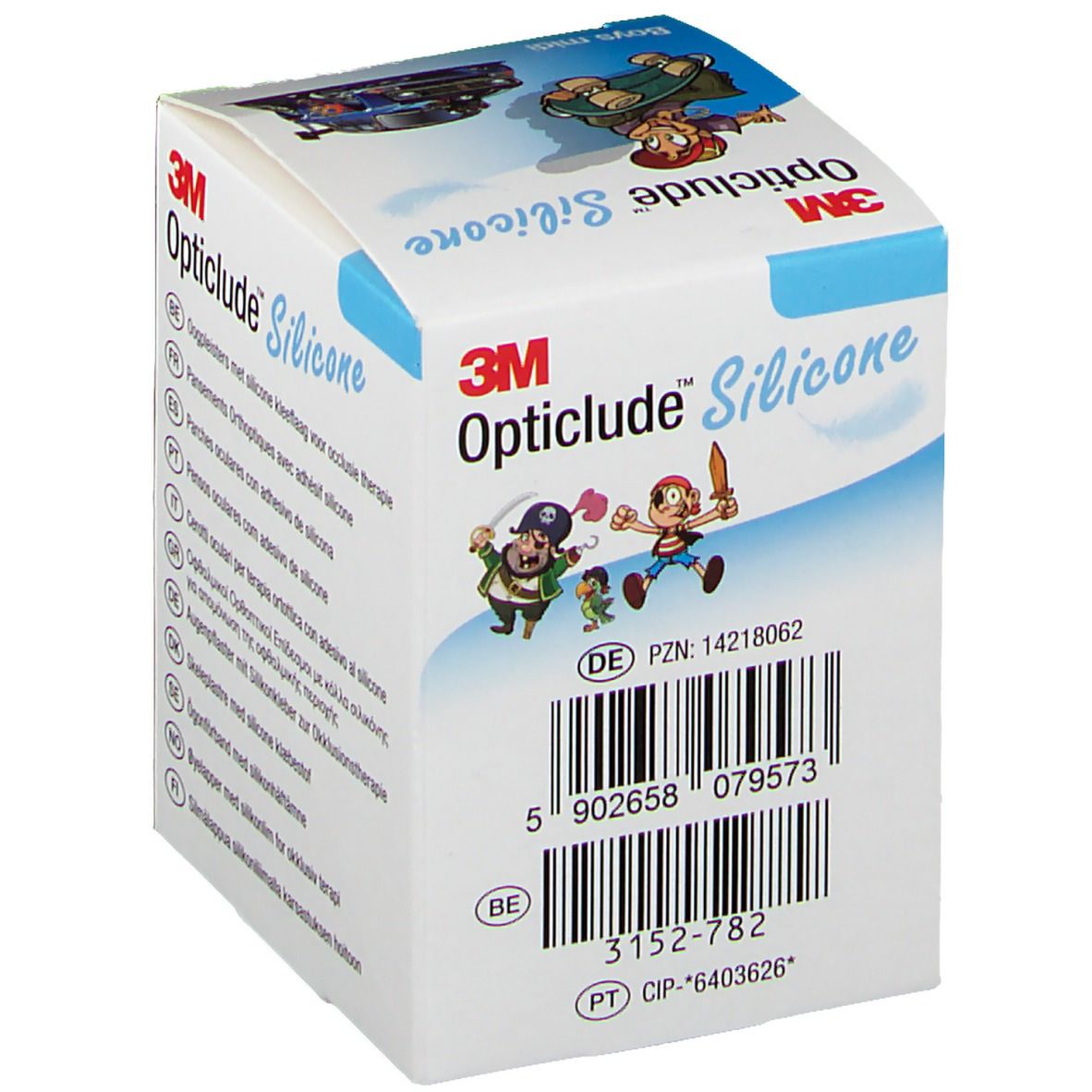 Opticlude 3M Silicone Boys maxi 5,3 x 7 cm