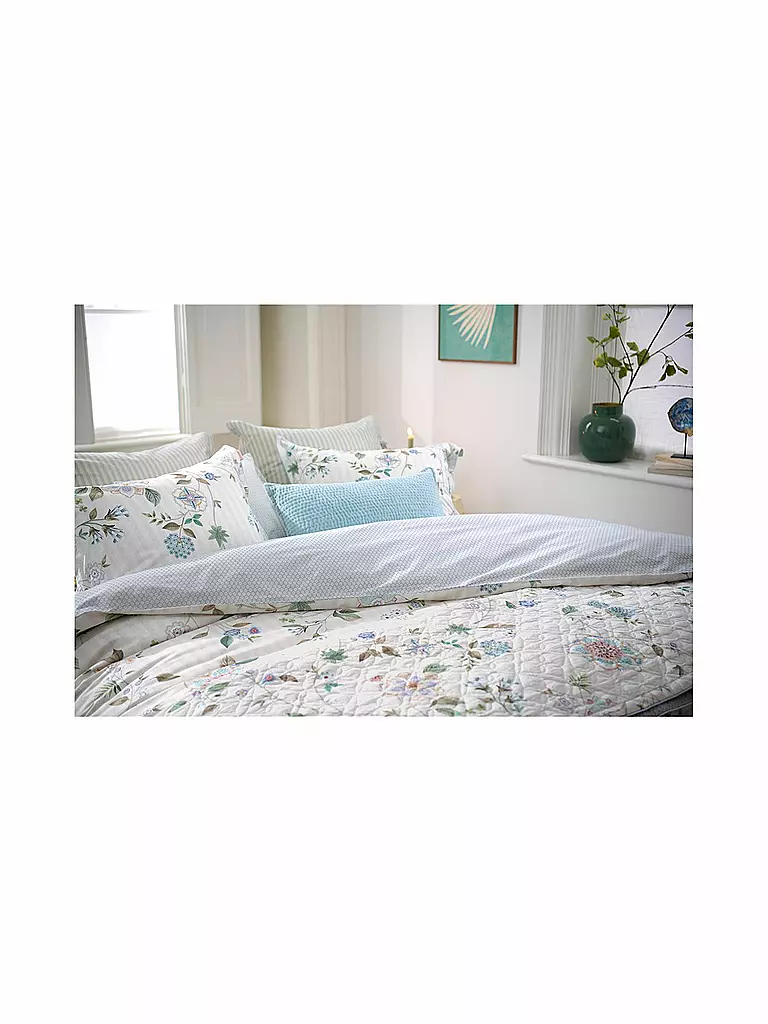 PIP STUDIO Perkal Bettwäsche FLORES BAILANDO 70x90cm/140x200cm Off White  weiss
