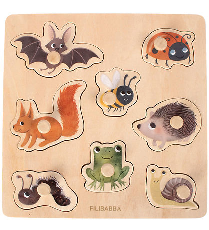 Filibabba Puzzlespiel - Baum - 8 Teile - Tiere des Waldes