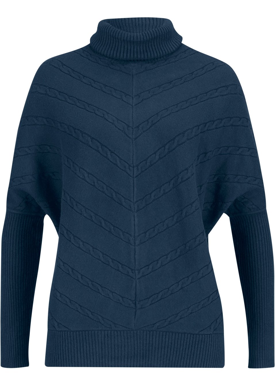 Pull col roulé