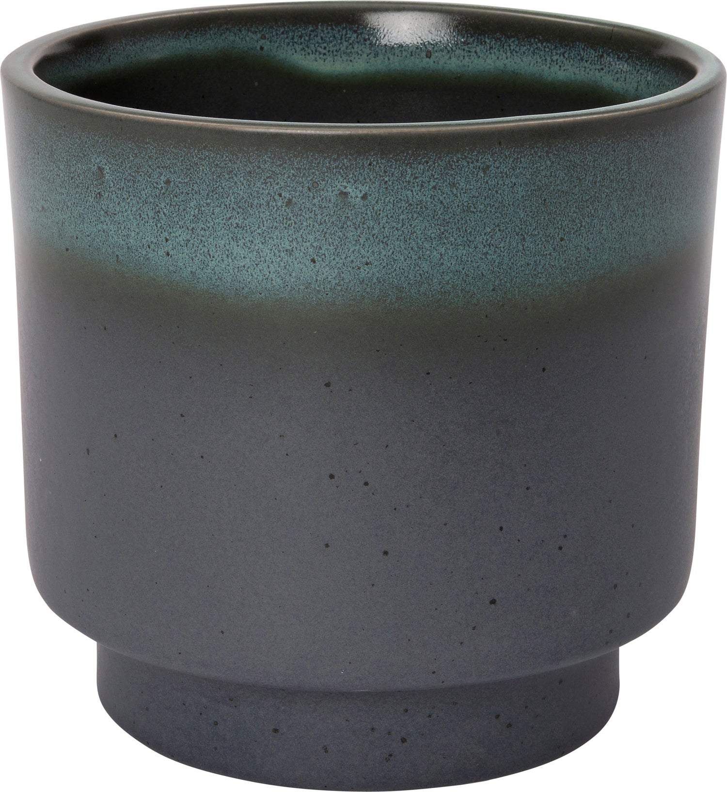 Intratuin bloempot op voet Tilda grijs / groen D 13,5 H 14 cm