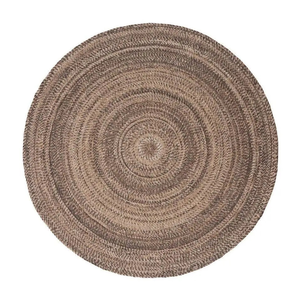 Interieur05 rond vloerkleed Gapo donkerbruin - 180 x 180 cm