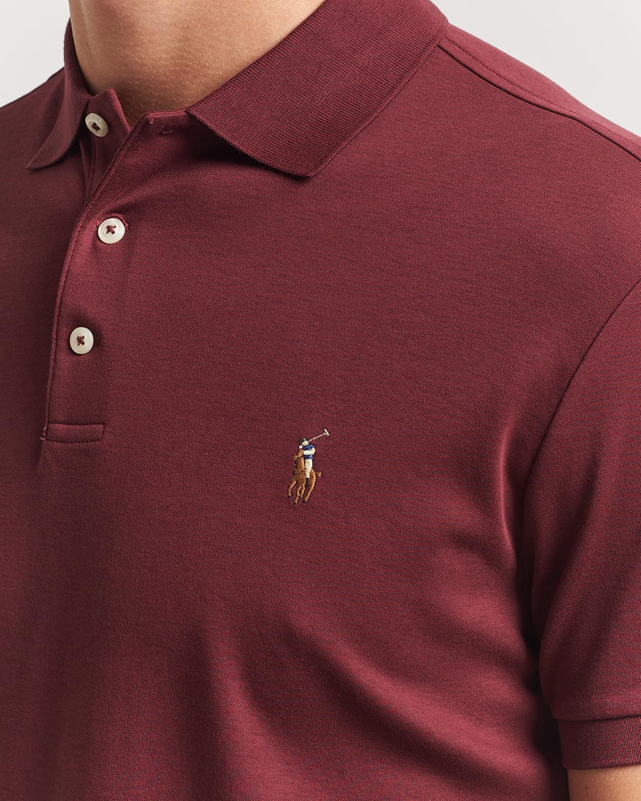 Polo Ralph Lauren Luxury Pima Cotton Polo Red Wine