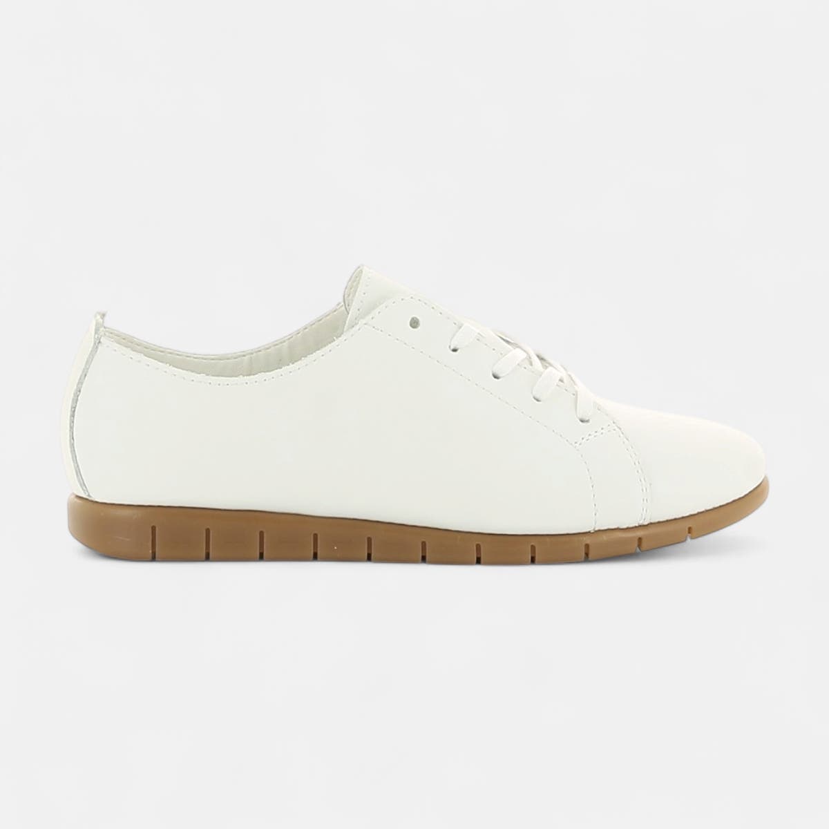 Baskets basses Femme en cuir blanc