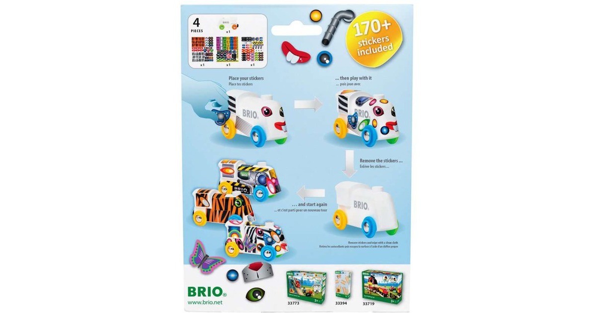 BRIOSticker-Locomotief Speelgoedvoertuig