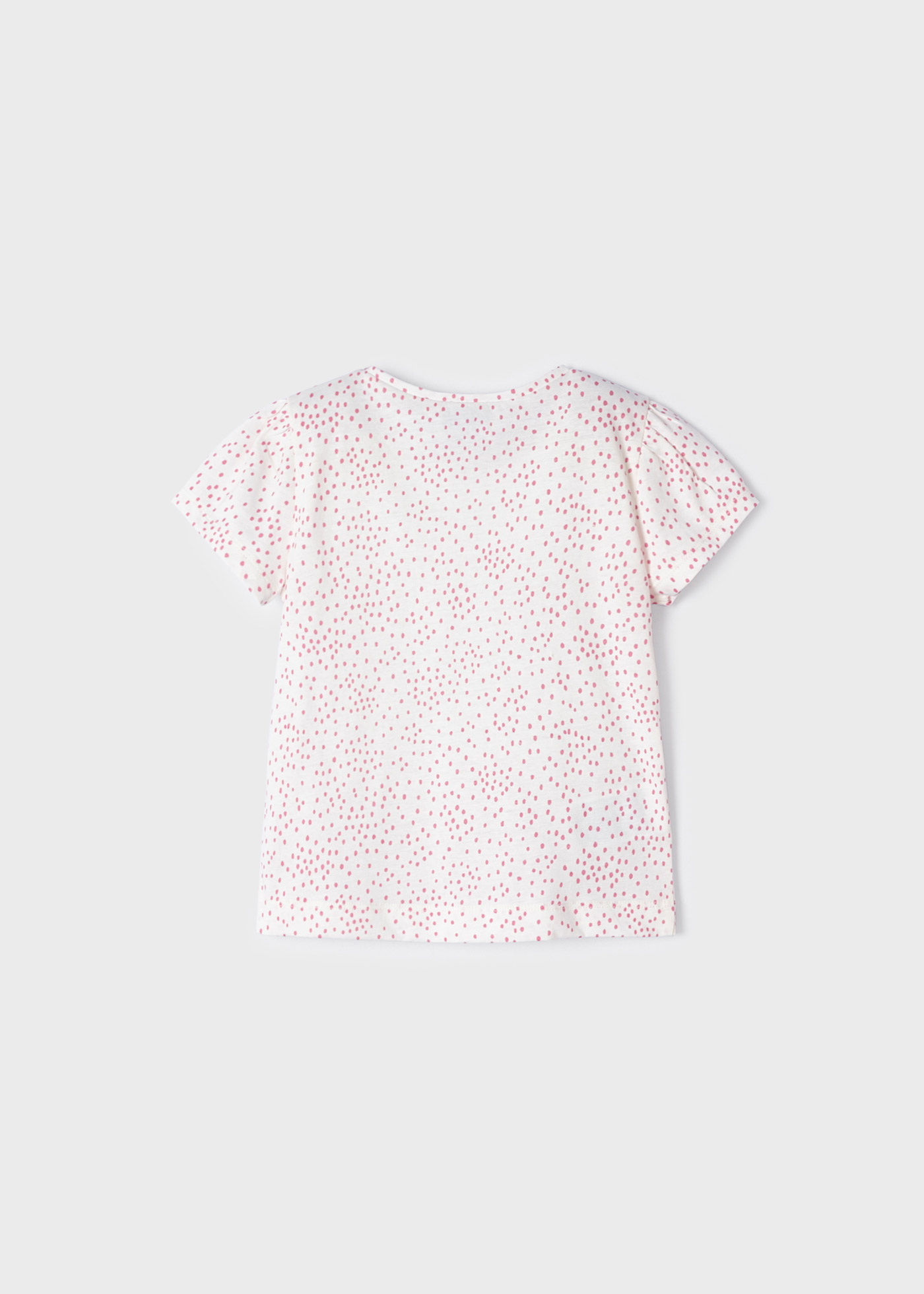 Conjunto de 2 camisetas de manga curta em algodão sustentável para meninas.