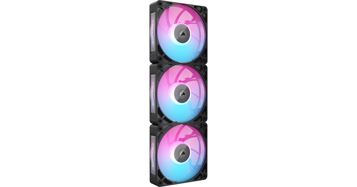 CorsairRX120 MAX RGB case fans  (Zwart, 3 stuks, 120 x 120 x 30 mm, PWM)