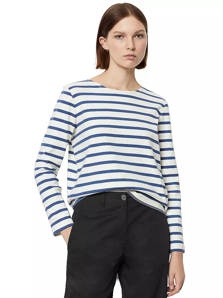 MARC O'POLO Langarmshirt blau