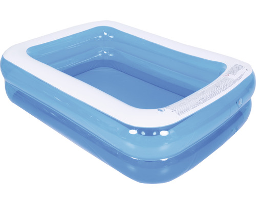 Opzetzwembad Fast-Set-Pool Familypool PVC rechthoekig 197x143x49 cm zonder accessoires blauw/wit