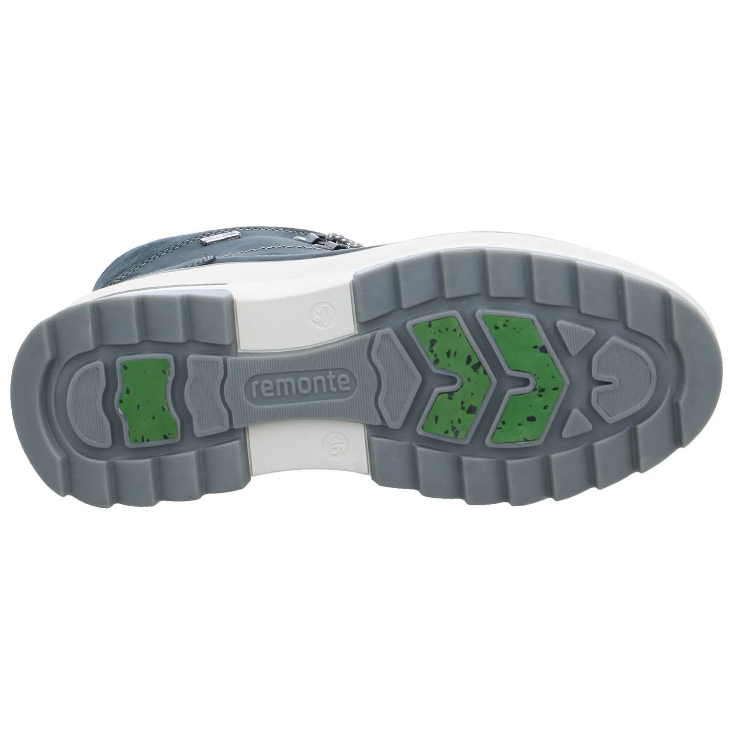 REMONTE Snowboot Blau Leder  mit TEX-Membrane