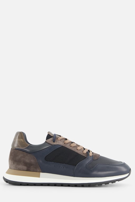 Ambitious Grizz Navy Sneakers blauw Leer
