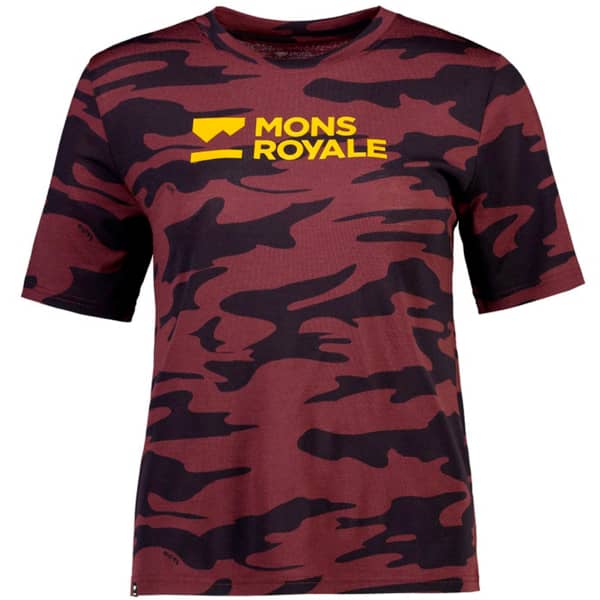 Maillot VTT MONS ROYALE W ICON RELAXED TEE BRAND LOCK UP AOP CHOCOLATE CAMO