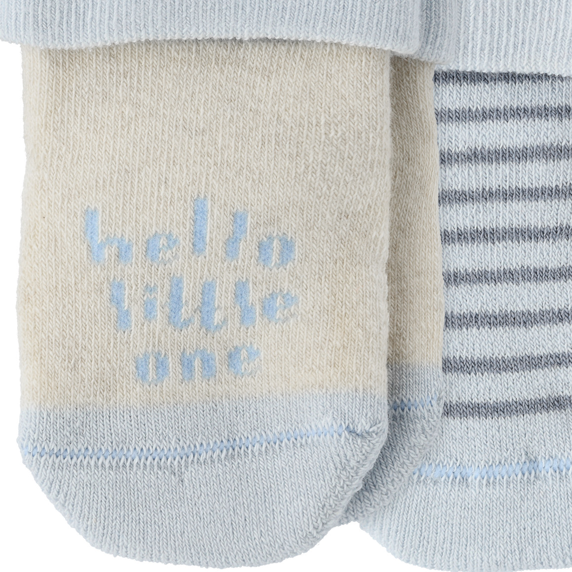Topomini Pure Collection 2 Paar Newborn Frotteesocken Born 2025 hellblau