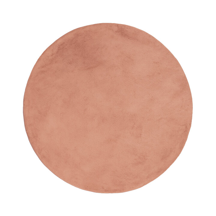 Rond laagpolig vloerkleed - Cozy Roze